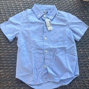 The Children's Place Blue Button Down Shirt Short Sleeves
